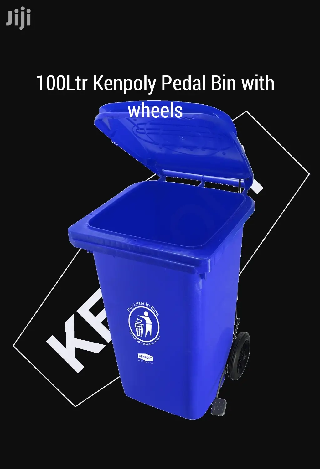 100ltr Kenpoly Bin With Wheels.