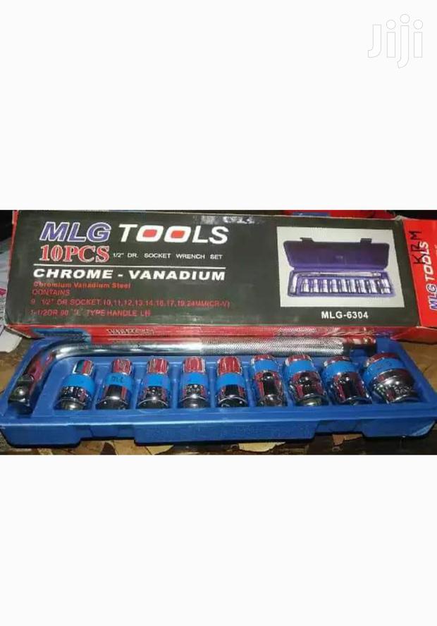 10pcs Chrome Combination Socket Spanner Set With Box Spanner - main view