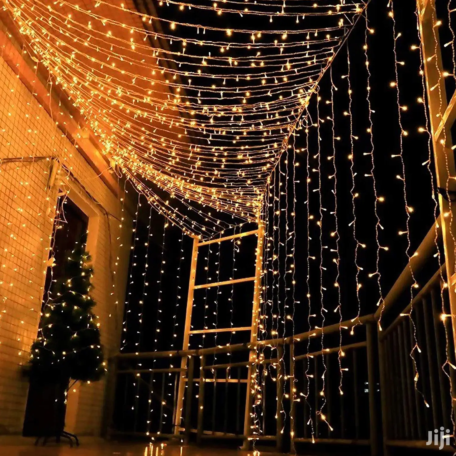 Christmas Warm White Curtain Lights