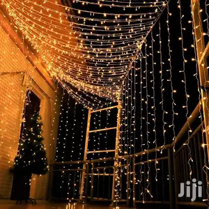 Christmas Warm White Curtain Lights