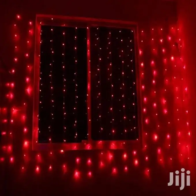Red 3x3mtrs Curtain LED Lights