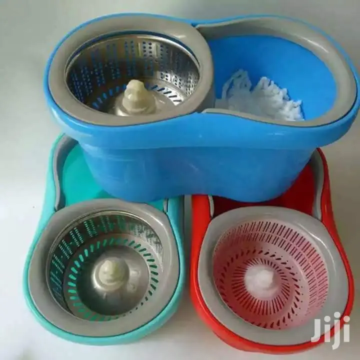 Buckets With Cleaning Mop