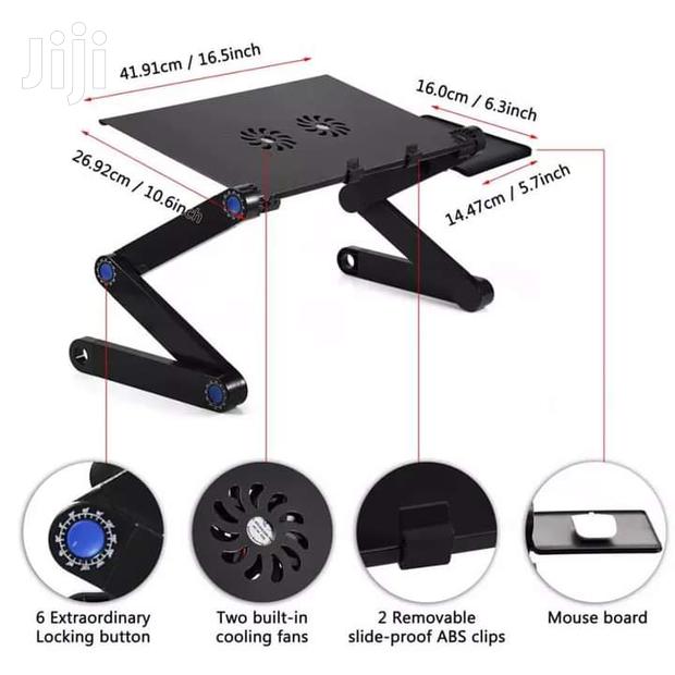 Easy Angle Adjustable Laptop Stand With Cooling Fan - thumbnail 3