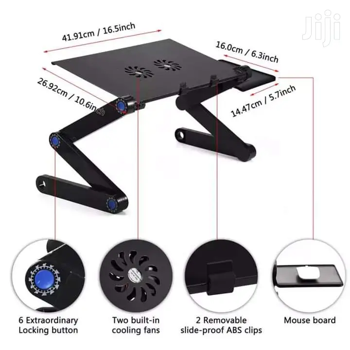 Easy Angle Adjustable Laptop Stand With Cooling Fan