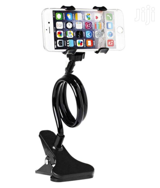 Black Flexible Lazy Phone Holder Stand - thumbnail 2