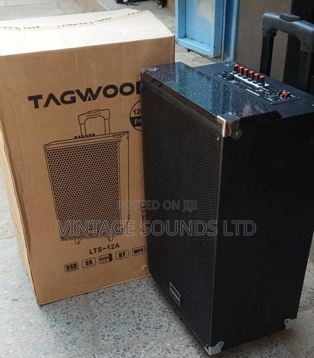 12inch Portable Powered Speaker With Wireless Microphone - thumbnail 3