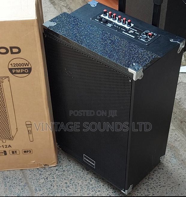 12inch Portable Powered Speaker With Wireless Microphone - thumbnail 4