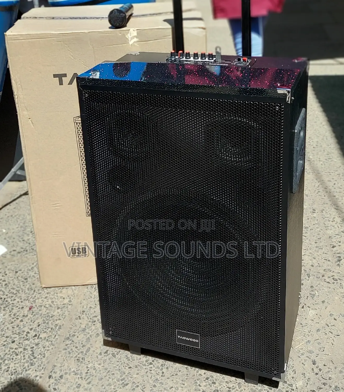 15inche Portable Powered Speakers