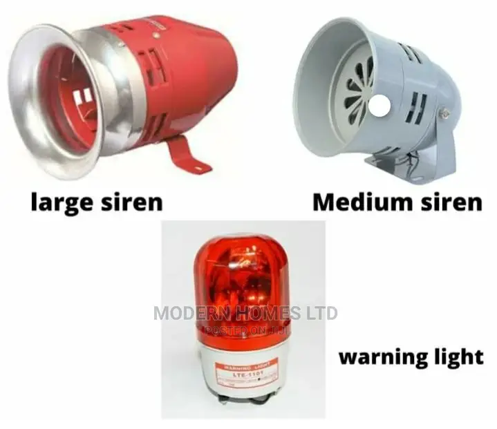 AC Motor Sirens and Warning Light