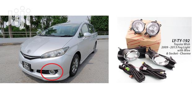 Yr2010/13: Toyota Wish: Fog Lamps With Chrome Finish Covers