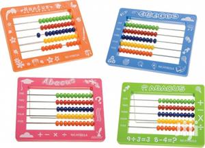 Abacus Plastic 15x11.5 Cm With 50 Beads With Metal Stand