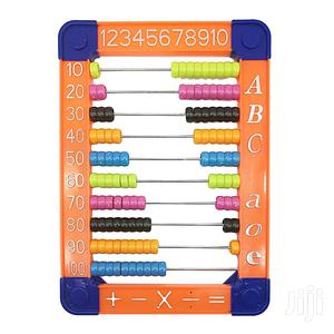 Abacus Plastic 15x11.5 Cm With 50 Beads With Metal Stand