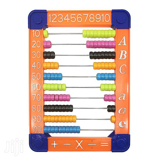 Abacus Plastic 15x11.5 Cm With 50 Beads With Metal Stand