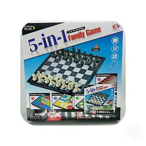 5 In 1 Family Game-chess, Snake& Ladder,