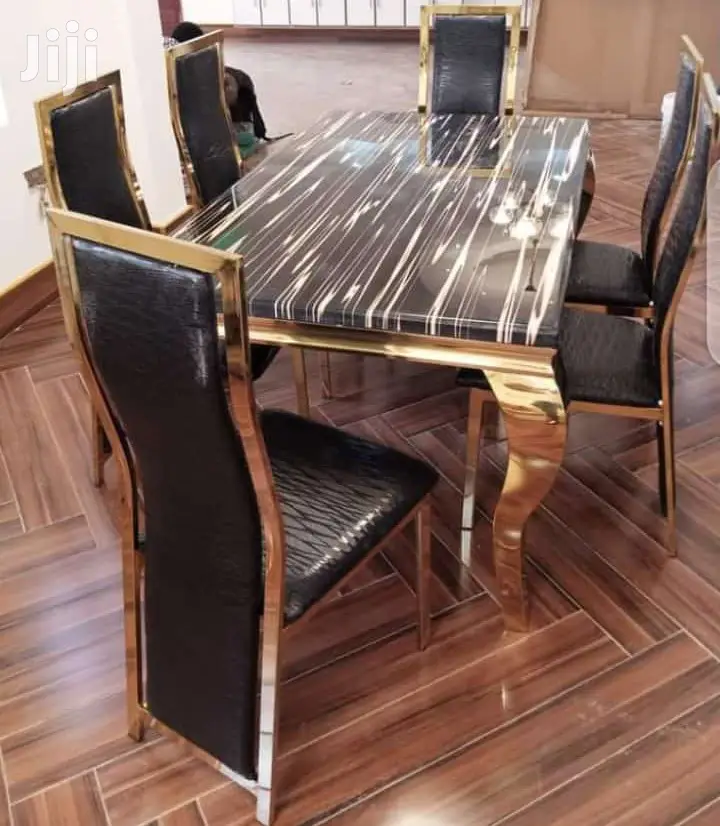 Dining Set With Pure Marble Table.