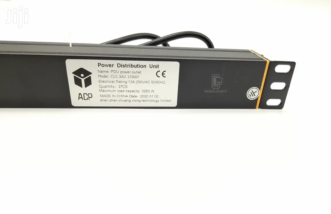 10-Way Metal Horizontal 13a Pdu Standardized Power Extension