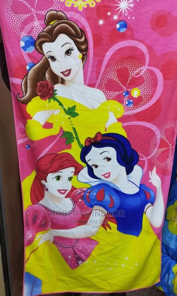 Princess Cartoon Themed Kids Towels