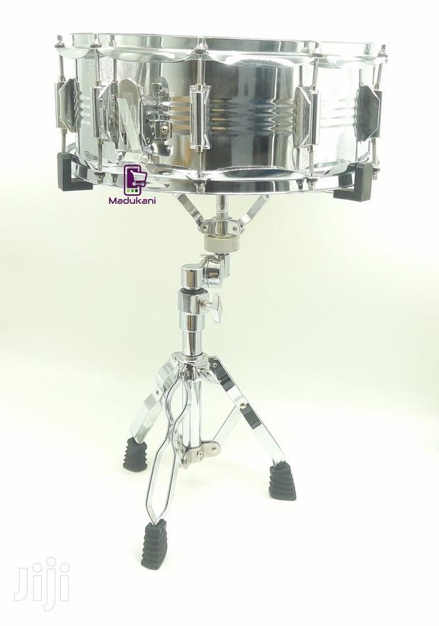 Complete Snare Drum With Stand and Sticks - main view
