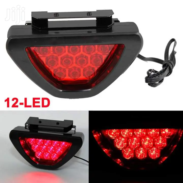 12 Led Triangle Brake Lamp Flash Bulb Light Color Red