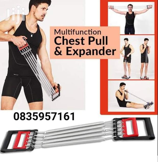 5 Spring Chest Pull Hand Gripper Chest Expander - thumbnail 2