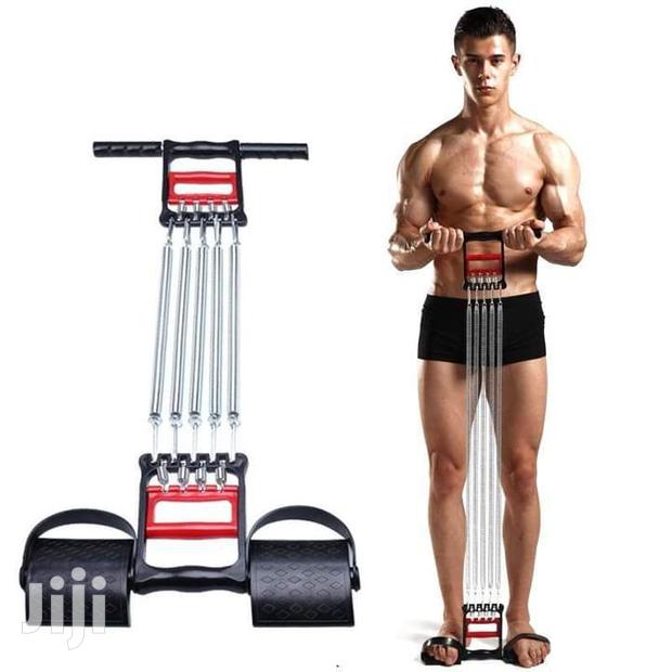 Spring Chest Expander Adjustable 3 In 2 Hand Gripper - thumbnail 2