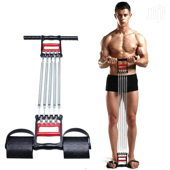 Spring Chest Expander Adjustable 3 In 2 Hand Gripper