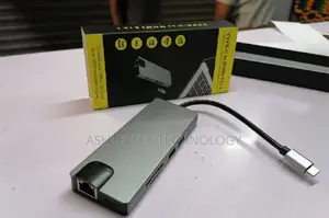 New Type C 8 Port Hub With Hdmi Port VGA Rj45 Port