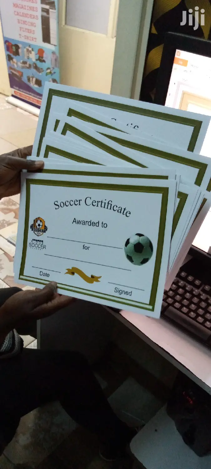 Sports Certificate Printing
