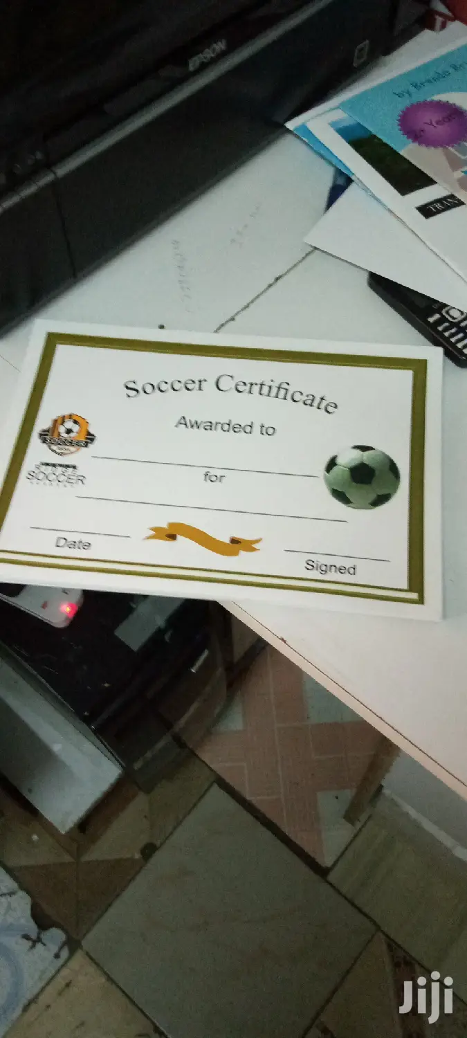 Sports Certificate Printing