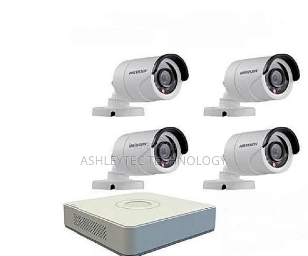 Hikvision 4 Channel Complete CCTV Turbo HD DVR With 4 Bullet - main view