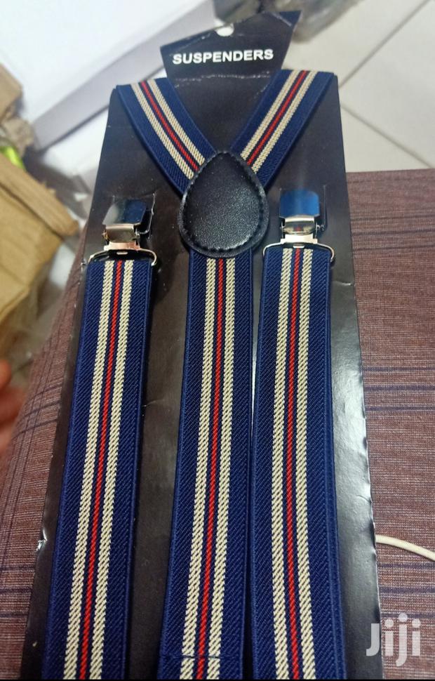 White Polycadot Suspenders - thumbnail 2