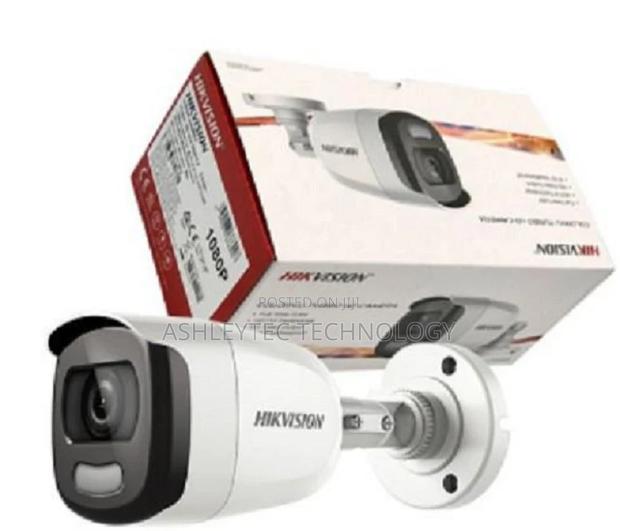 Hikvision 2PC HD FULL COLOR CCTV Camera Bullet - White - main view