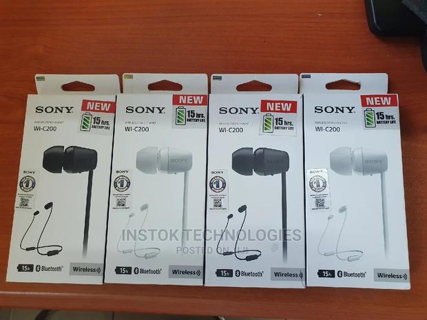 Sony WI-C200 Wireless In-ear Headset/Headphones With Mic For