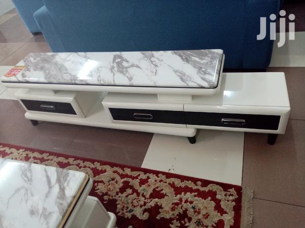 Extendable Pure Marble TV Stand