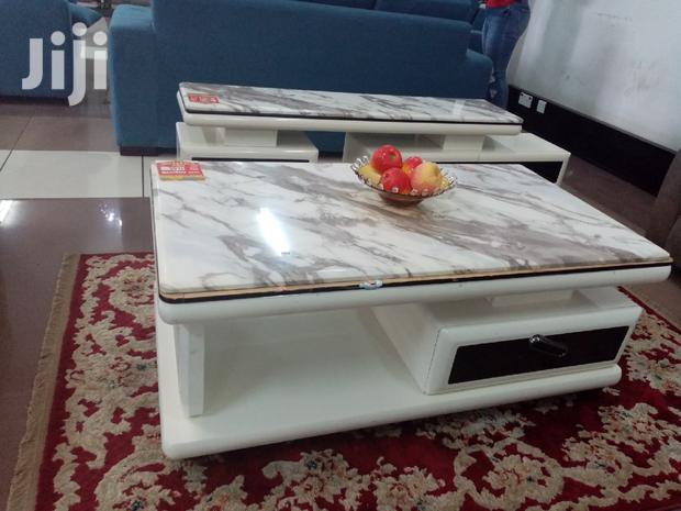 Pure Marble Matching Coffee Table Plus TV Stand