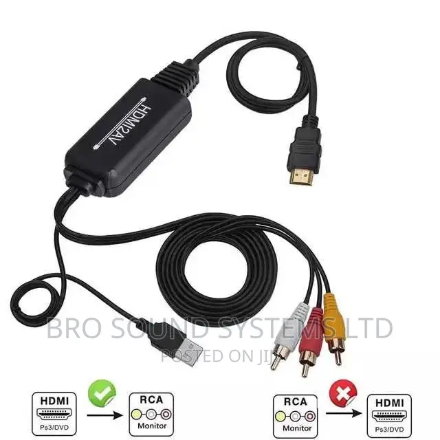 HDMI To Rca Or AV Adapter / Converter