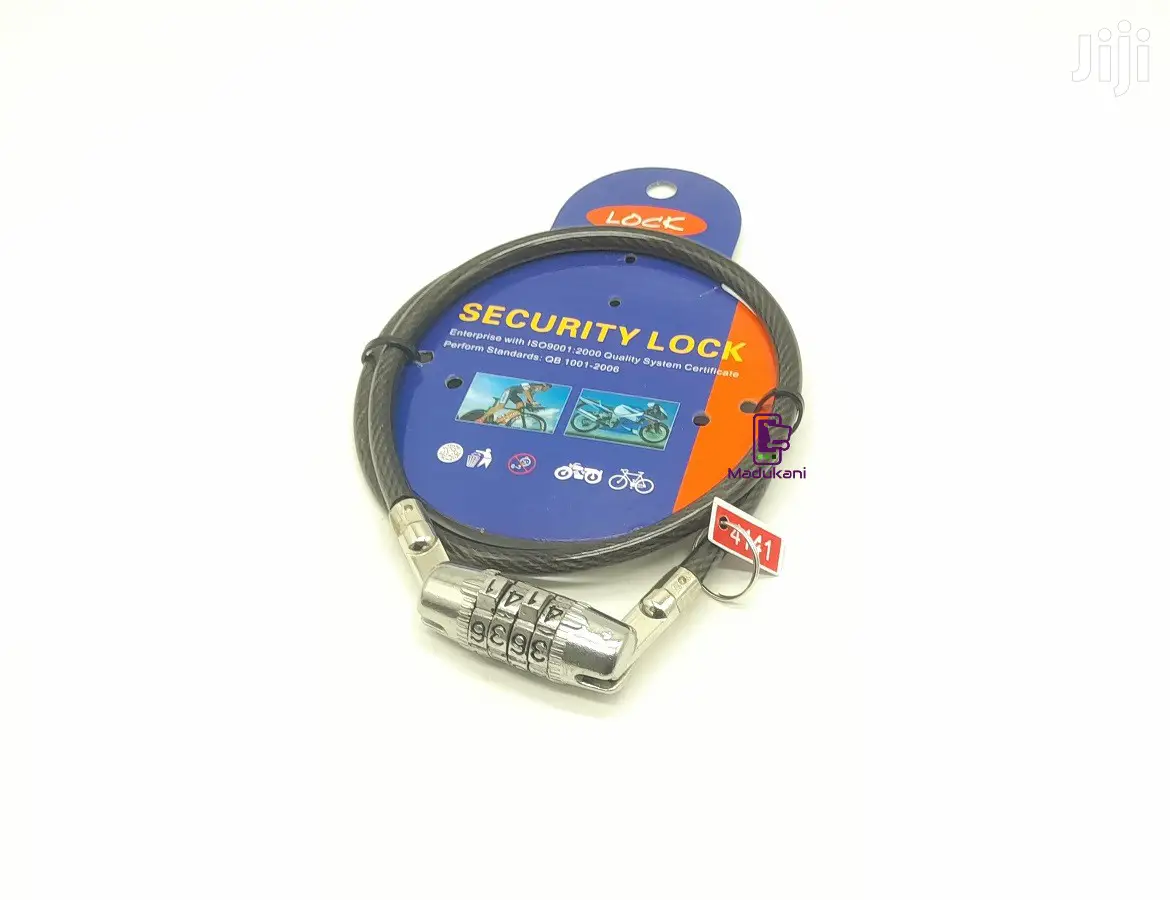 4 Digit Code Combination Cable Security Bike Lock