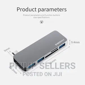 Hagibis USB C Hub 5 in 1 Type C to SD/TF Card Reader USB 3.1