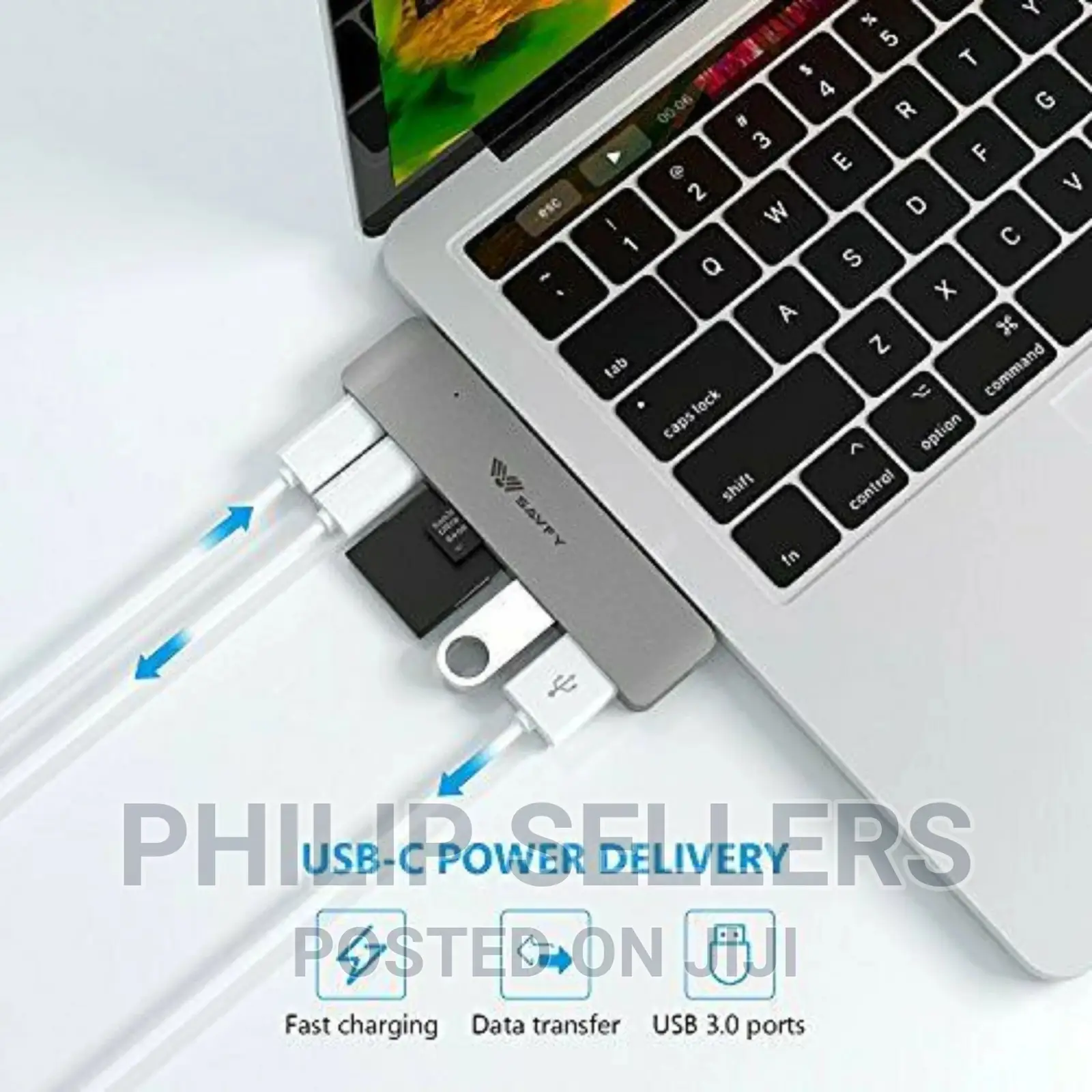 Hagibis USB C Hub Type C to HDMI VGA USB 3.0 Hub for Macbook