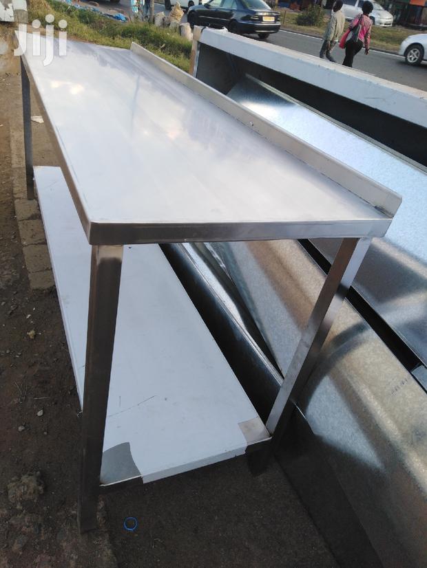 Stainless Steel Kitchen Worktable 2M With Undershelf - main view