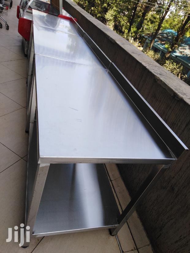 Stainless Steel Kitchen Worktable With Great Finishing - main view