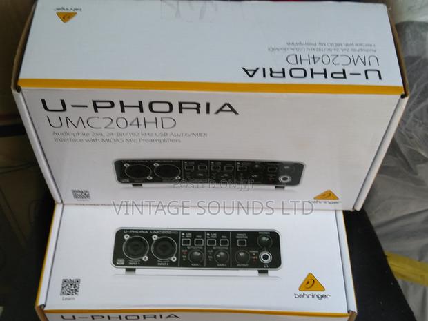 Behringer Umc204hd 2x4 USB2.0 Audio/Midi Interface - thumbnail 2
