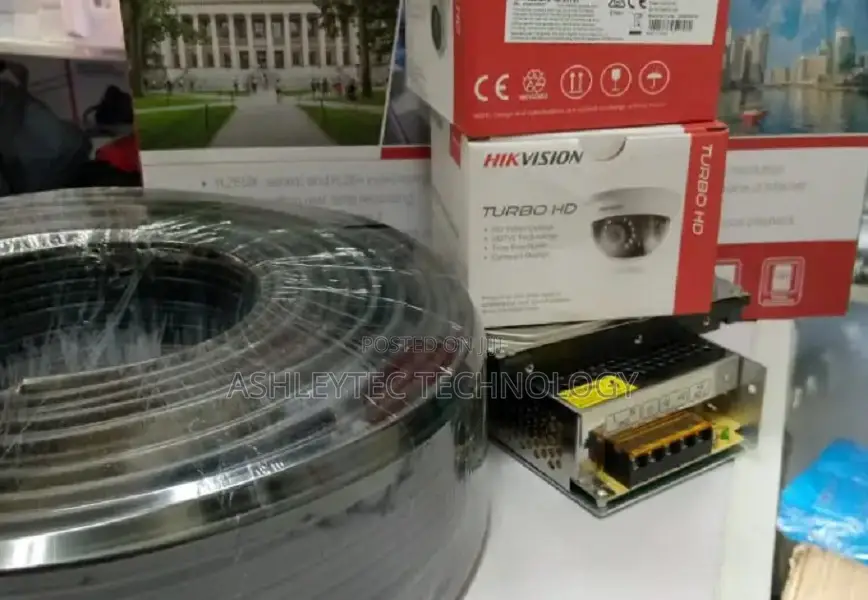 5 CCTV Camera Setup System Hik Vision 720p Full Hd