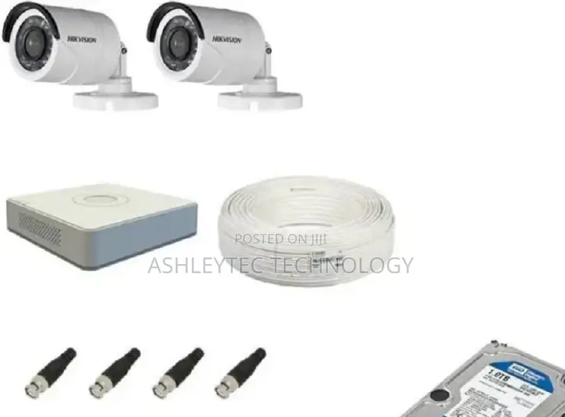 Hikvision 2 CCTV Camera Surveillance Kit 20m Range