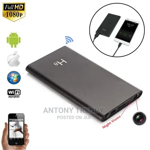 Spy Camera Power Bank With Wifi 1080