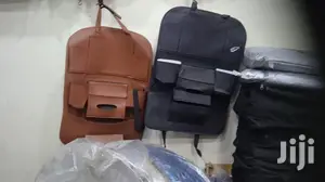 1pc Leather Back Seat Organizers