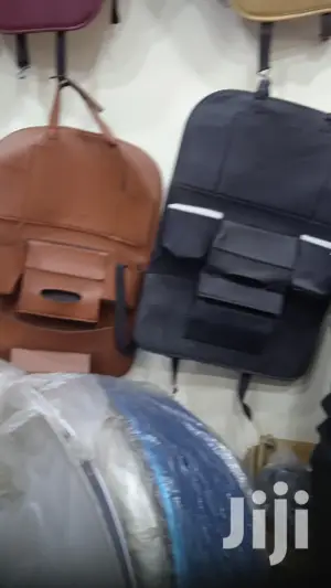 1pc Leather Back Seat Organizers