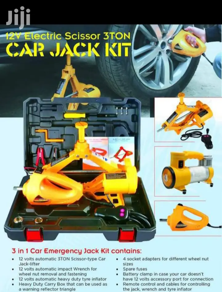 12v Electric Scissor 3ton Car Jack Kit