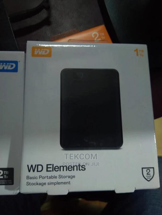 1TB WD Elements External Hard Disk Drive - main view