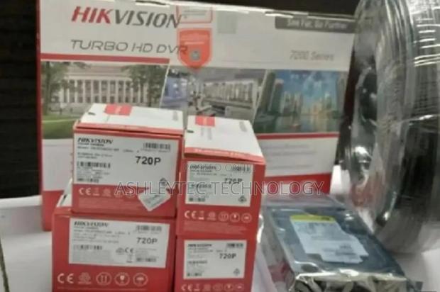 Four 4 Hikivision Cctv Cameras Security Surveillance 720